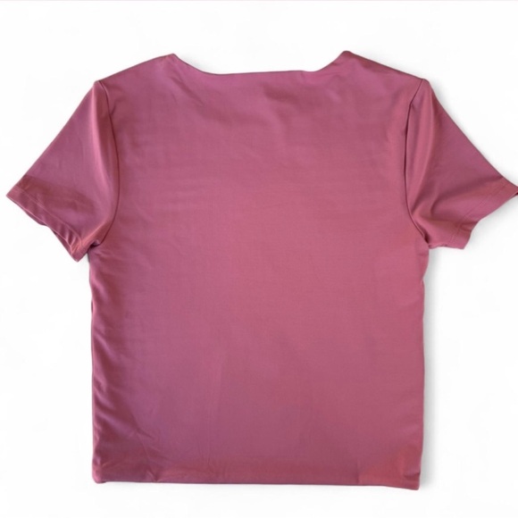 Francesca's Collections Mauve Short Sleeve Tee - Picture 5 of 5